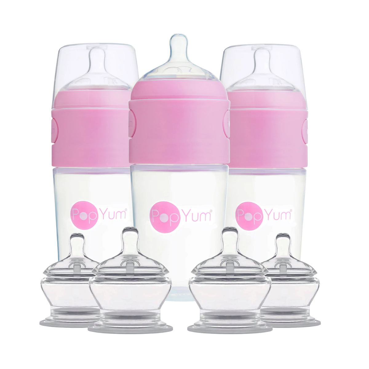 PopYum Baby Bottle - 3pcs 9oz Bottle